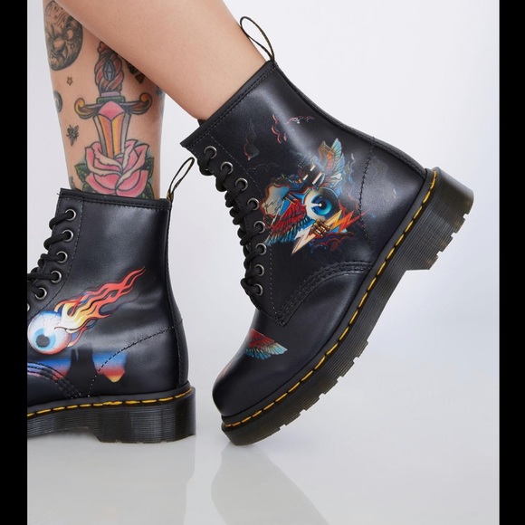 Dr Martens 46 Rick Griffin Eye Leather 